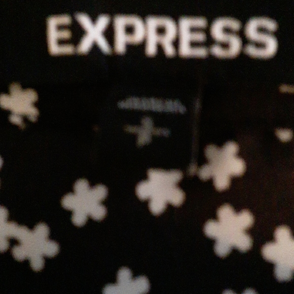 Express stars button up LS  blouse SP - Picture 4 of 5